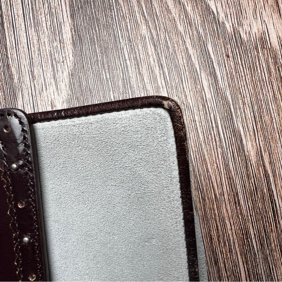 Anne Taylor Y2K Mini Baguette Bag Gray and Brown Suede and Leather - Picture 8 of 16